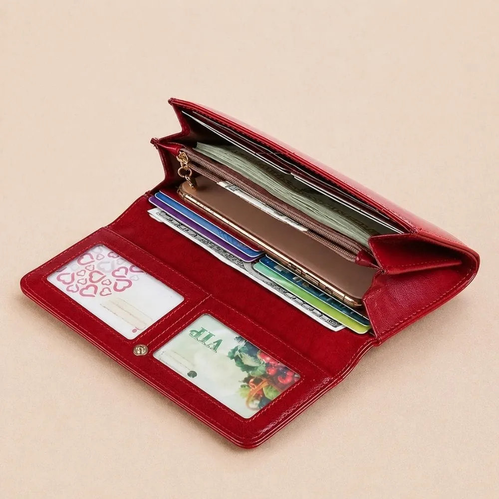 Maison Sacoches Noëlia pochette portefeuille cuir double zip