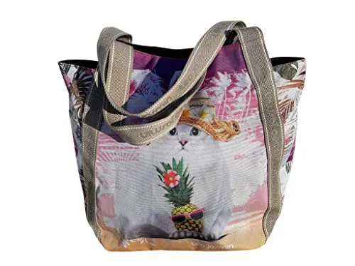 Téo Jasmin Jasmine Miaimi grand cabas multicolore imperméable