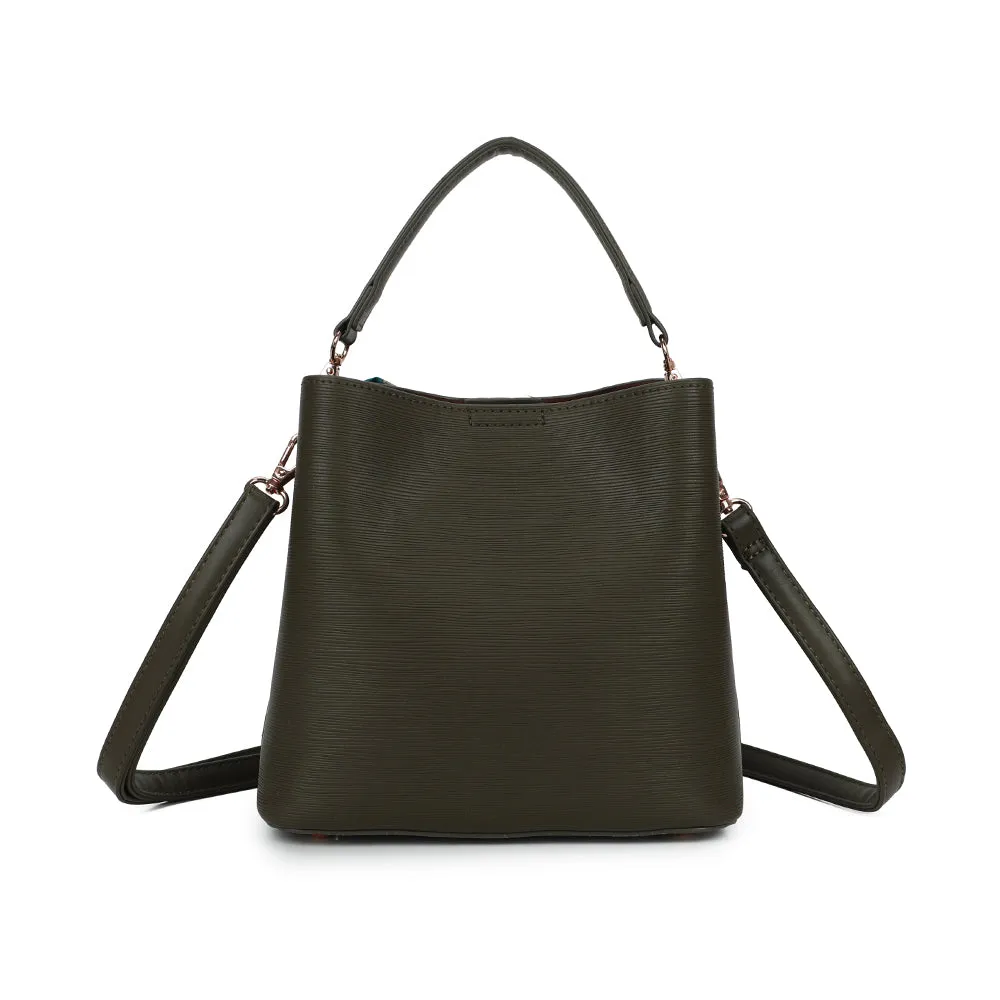 Gallantry Elysane sac seau vert foncé foulard