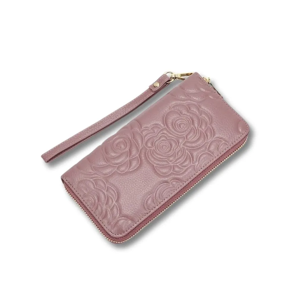 Maison Sacoches Solène portefeuille femme cuir rouge