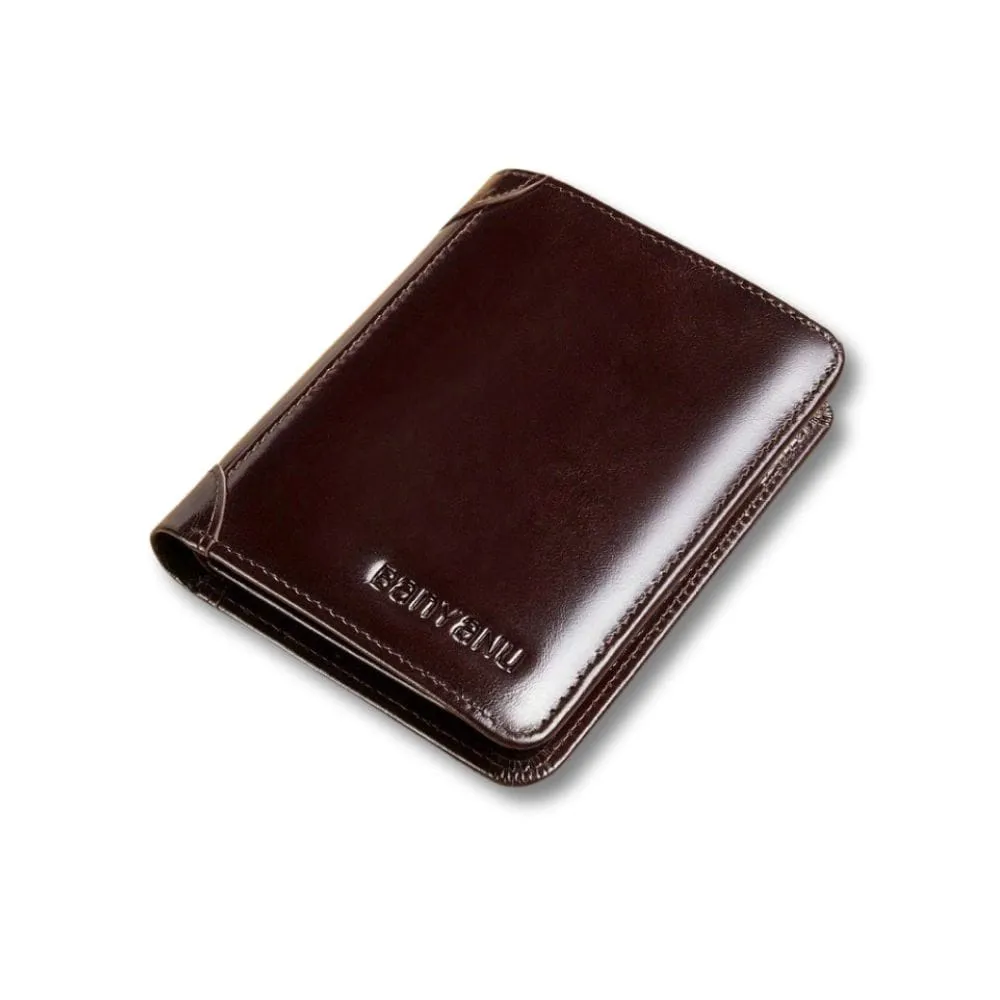 Maison Sacoches Ciro portefeuille homme 3 volets noir cuir