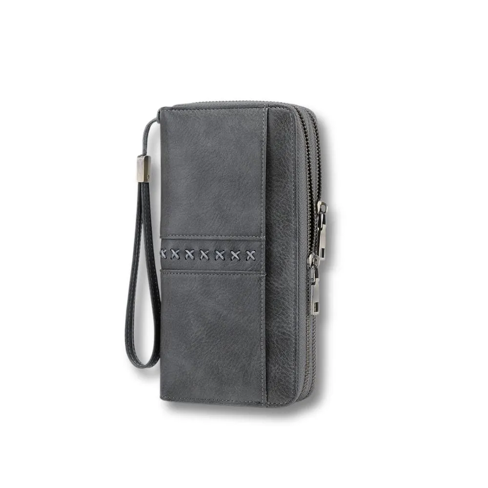 Maison Sacoches Nolia pochette téléphone femme marron-blanc