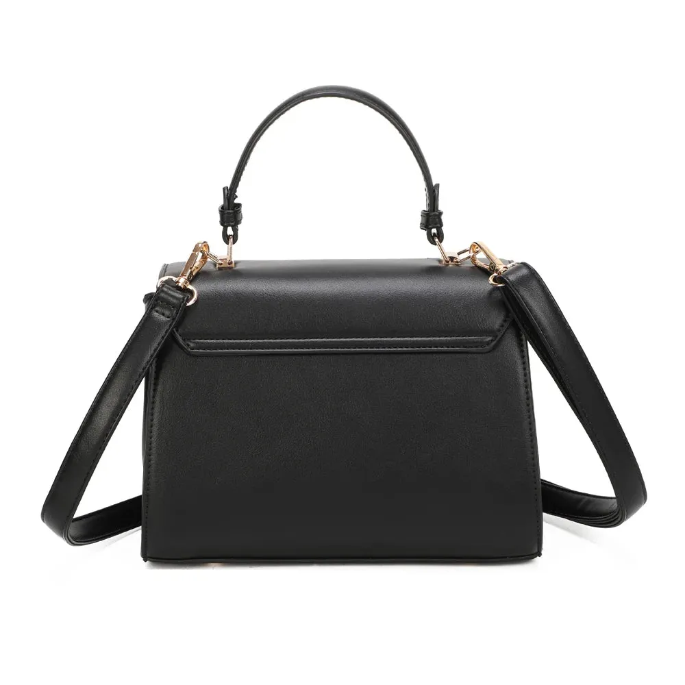 Gallantry Paris Véra sac main rabat noir