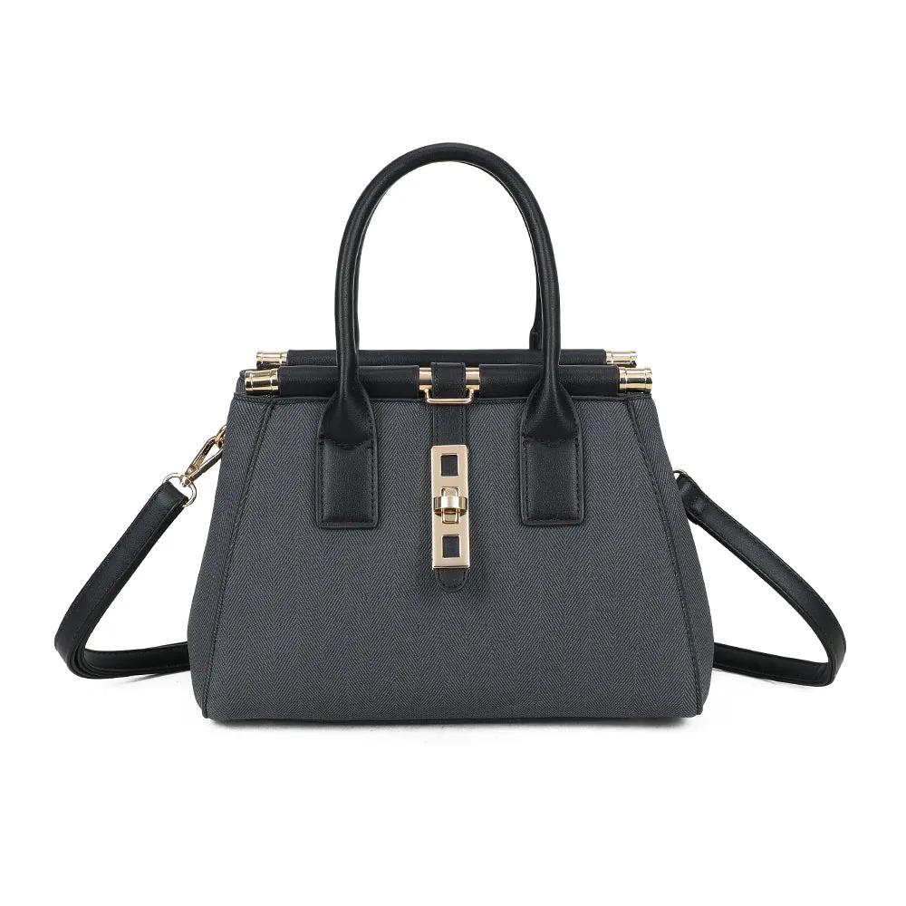Gallantry Paris Loria Signature sac à main noir fermoir