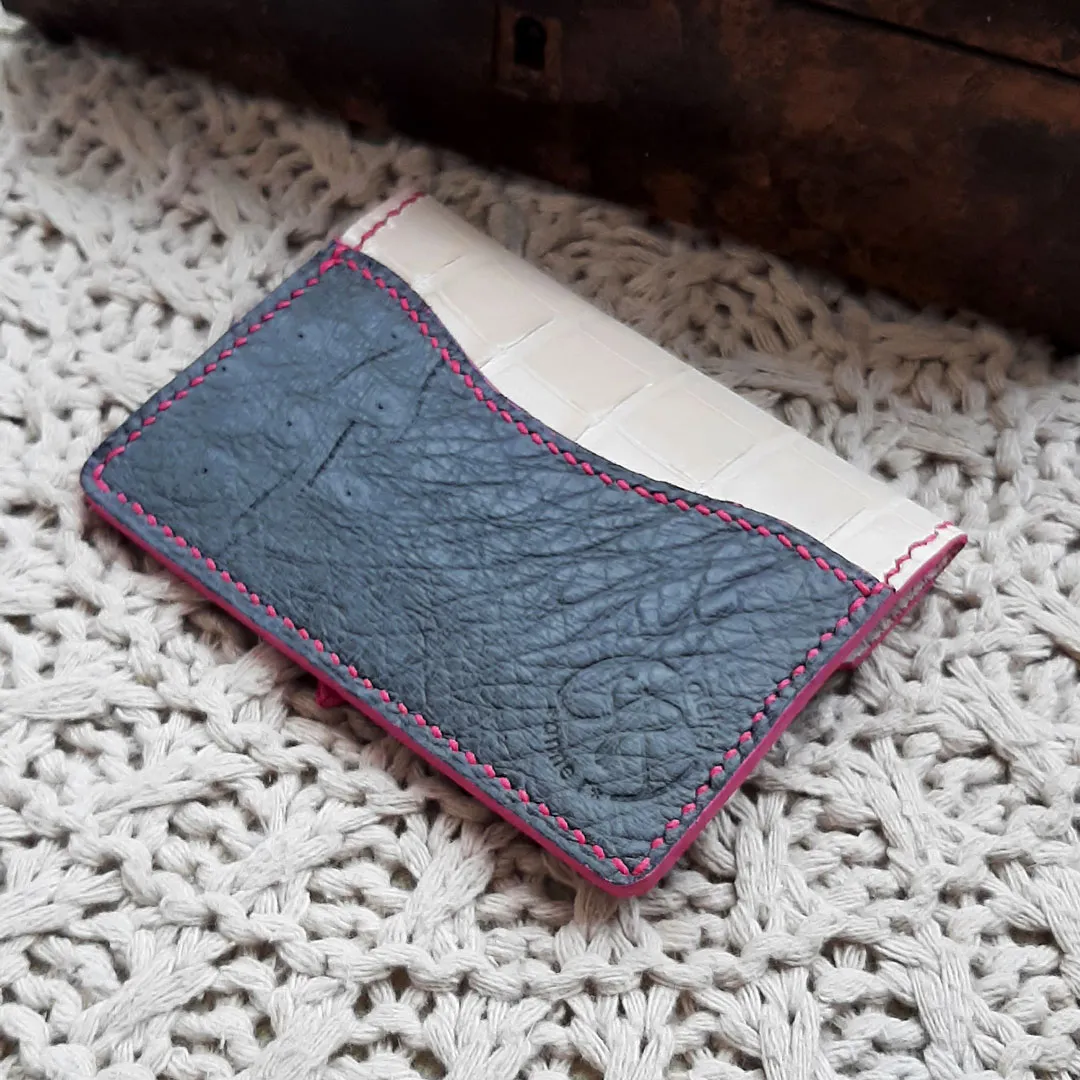 Atelier Anne R Palmire porte-cartes cuir exotique