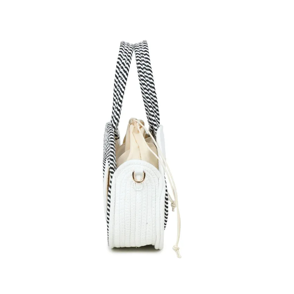 Gallantry Orélya sac tressé rose bandoulière 34cm