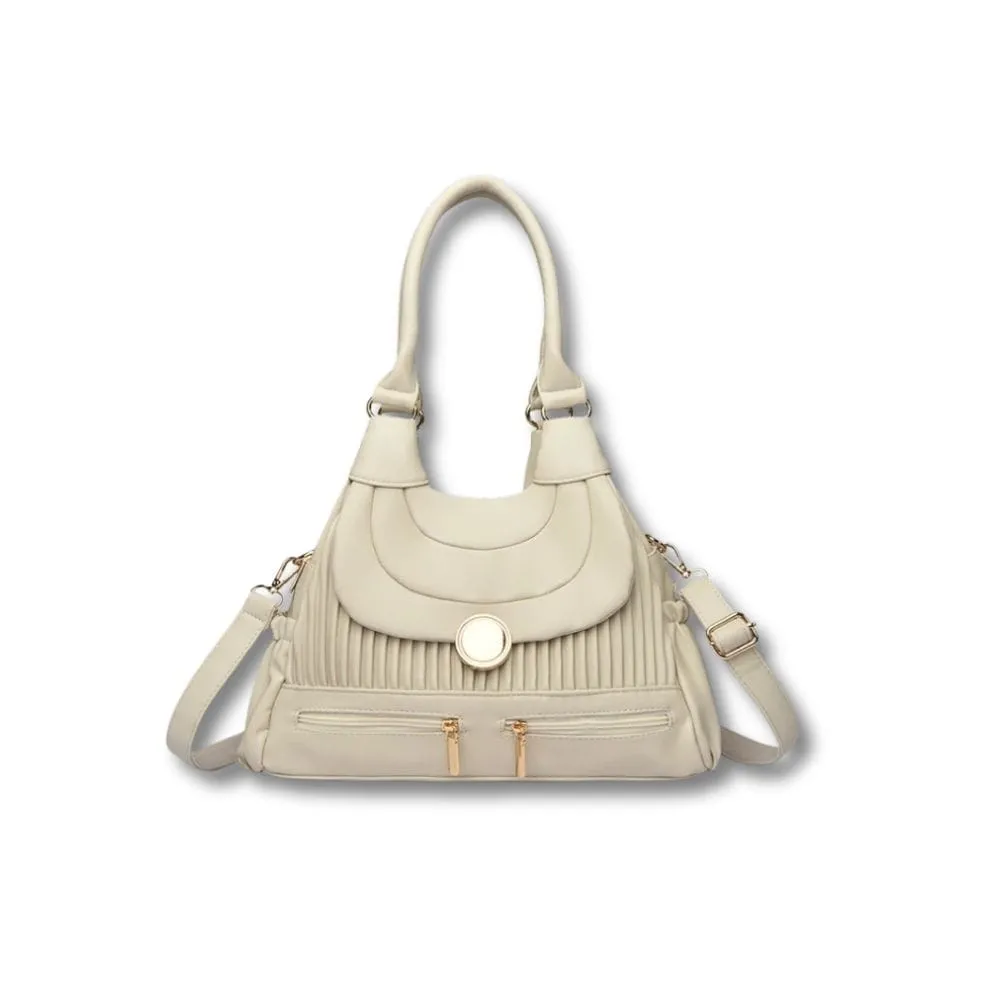 Maison Sacoches Isaline Sac Fourre-Tout Kaki Cuir Véritable