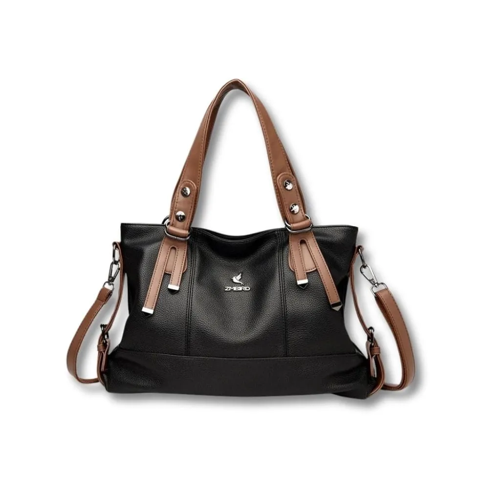 Maison Sacoches Bianca sac cuir noir grand