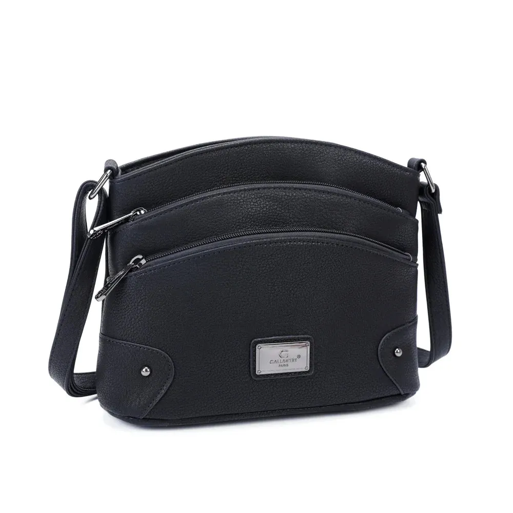 Gallantry L’Organisé Compact bandoulière bordeaux zippé