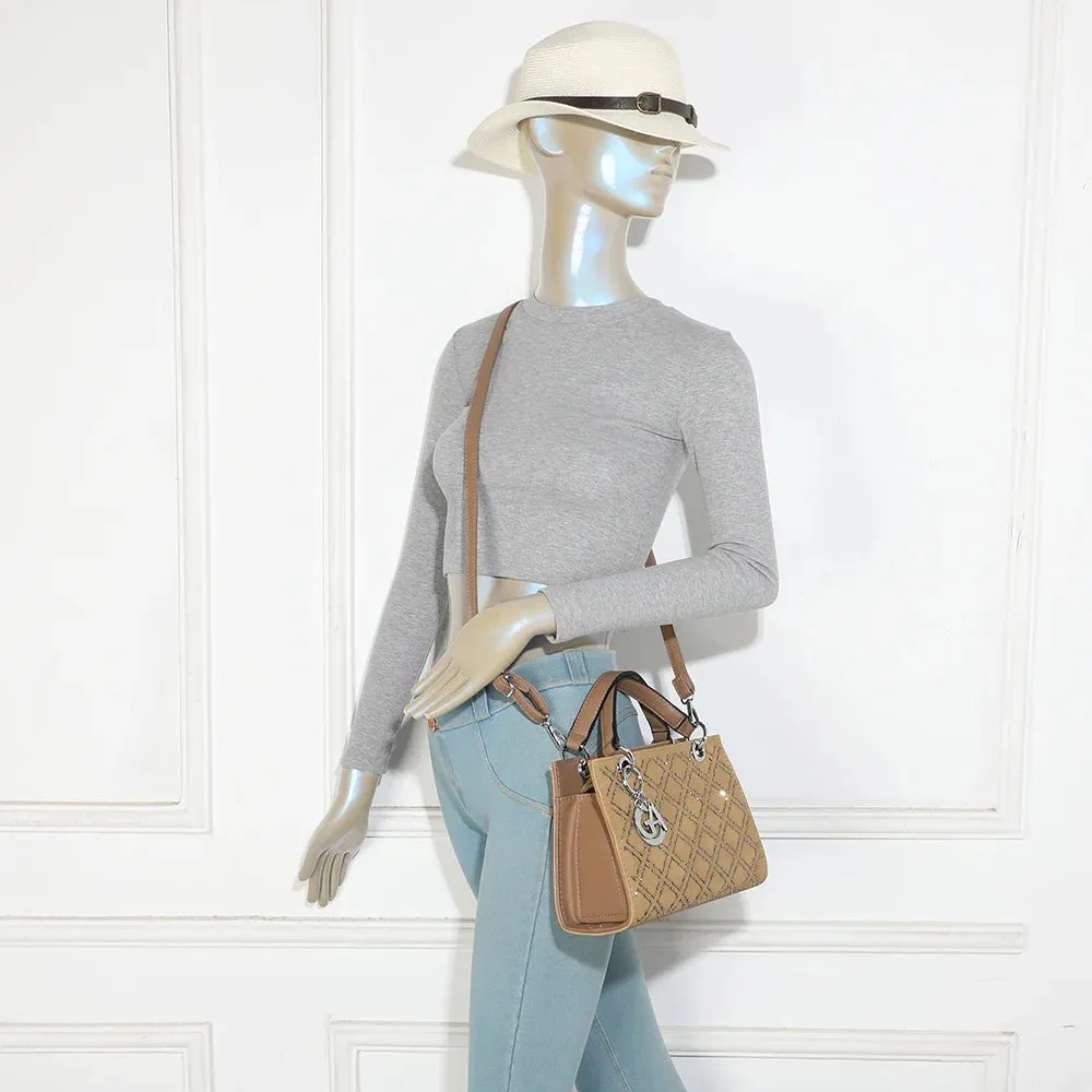 Gallantry Paris Sélène sac à main losanges bijou