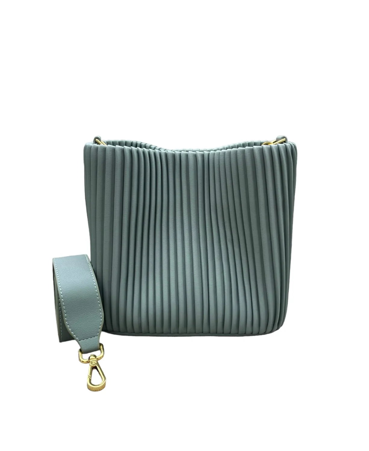 Hexagone Cuir Cupidon sac bandoulière cuir menthe