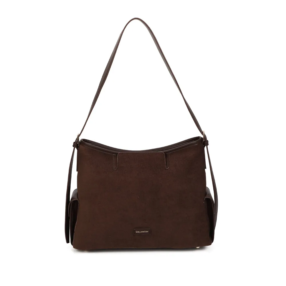 Gallantry Paris Lyséa sac main marron daim