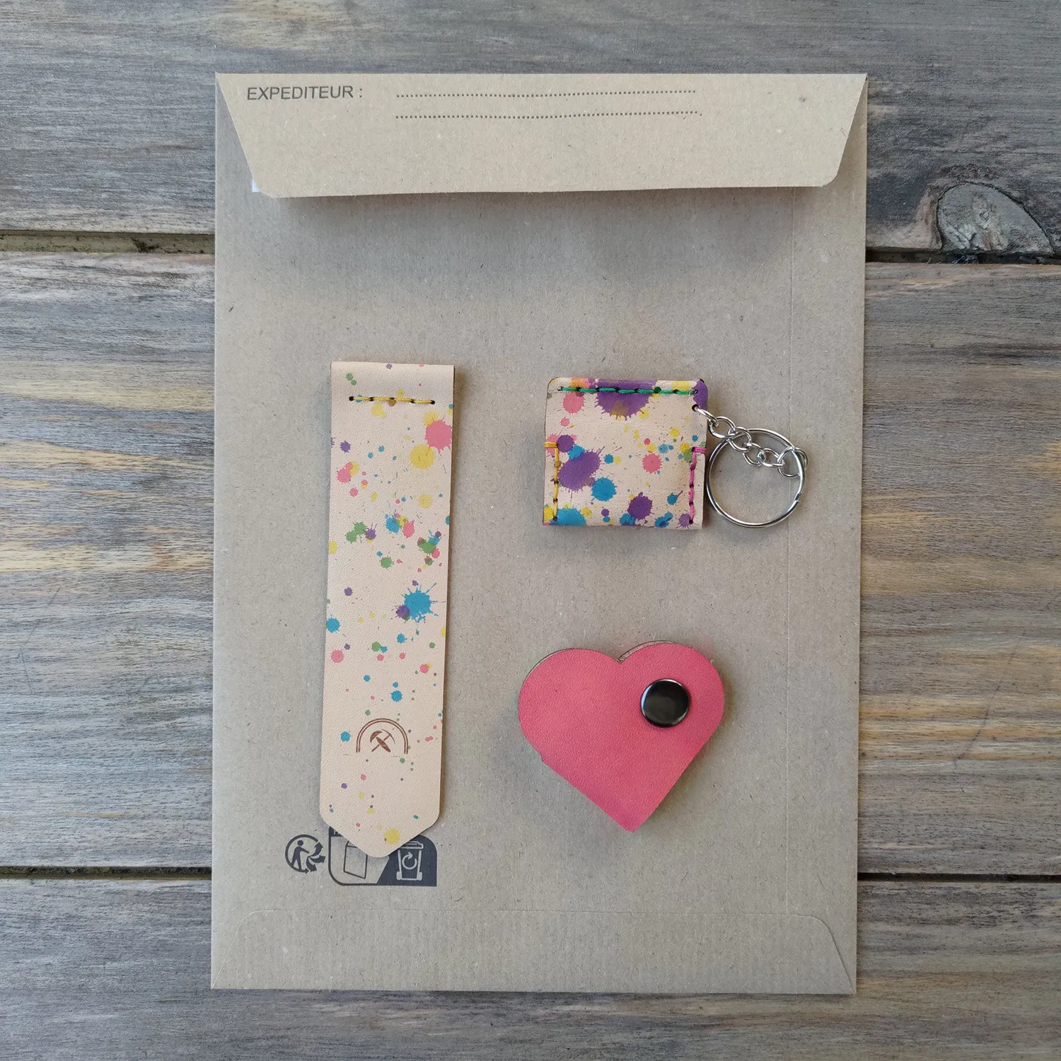 CagnaCuir Atelier Pochette Surprise lot cuir 3 pièces