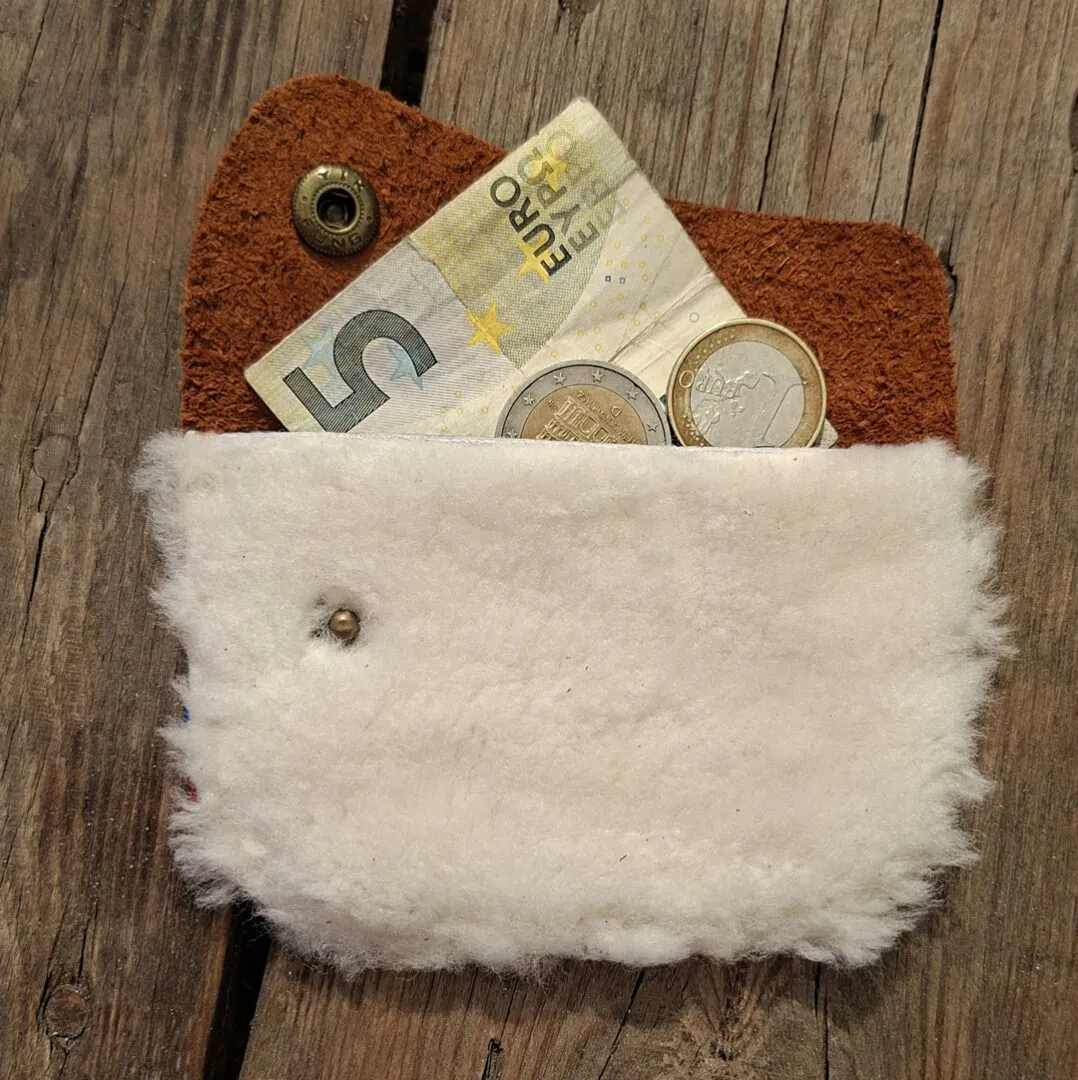 Atelier Anne R Douceur Sauvage porte-monnaie cuir marron