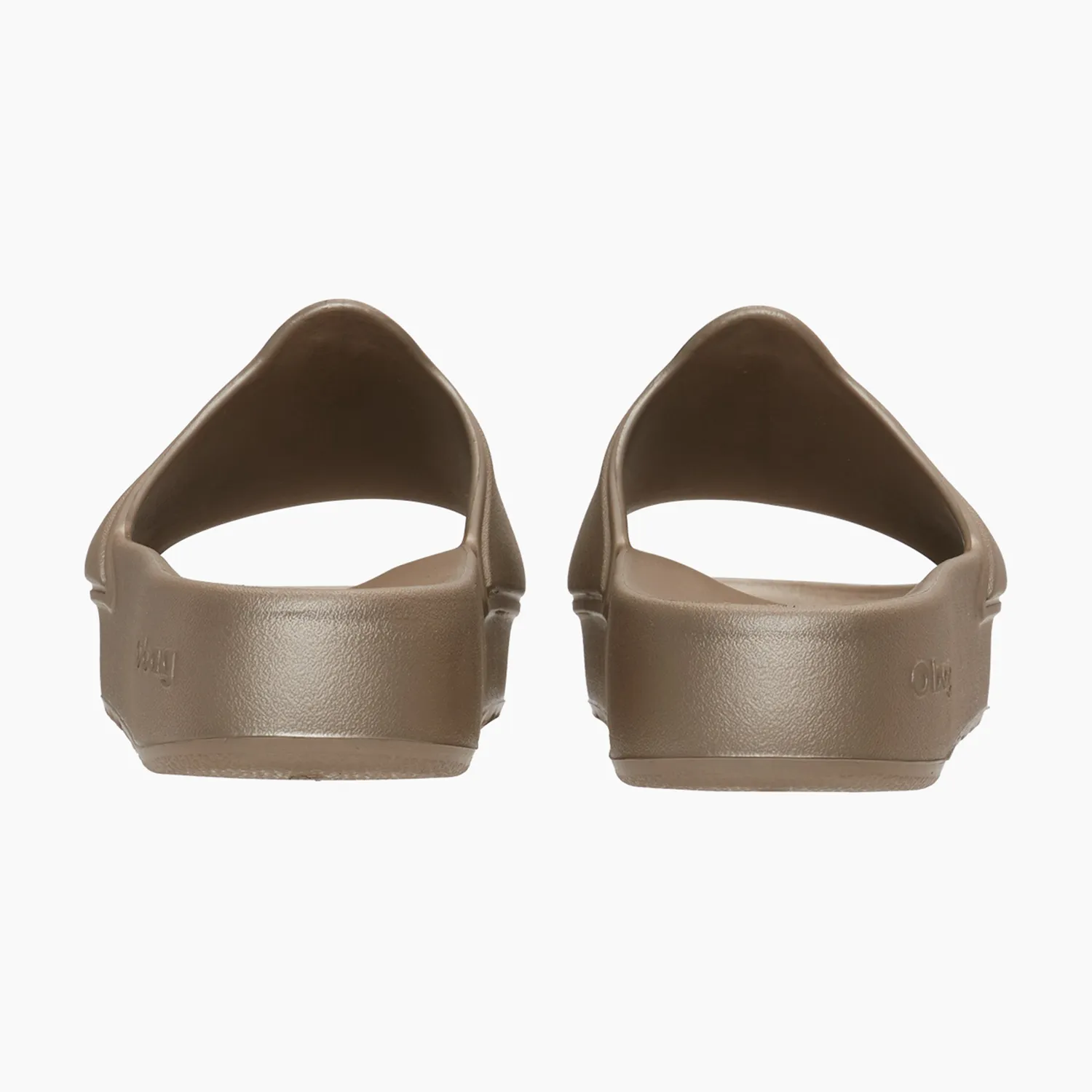 O bag O slippers claquettes sabbia metal beige doré