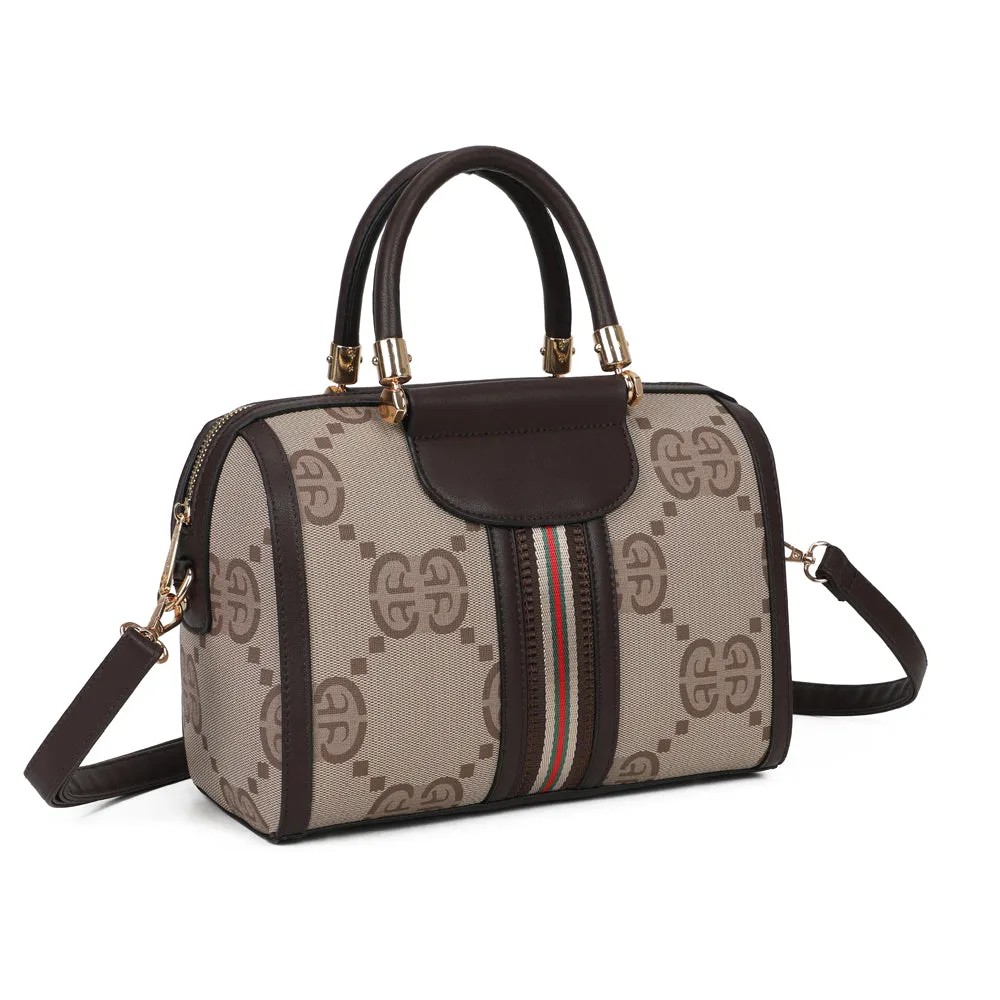 Gallantry Paris Le Montieri sac à main brown coffee monogramme