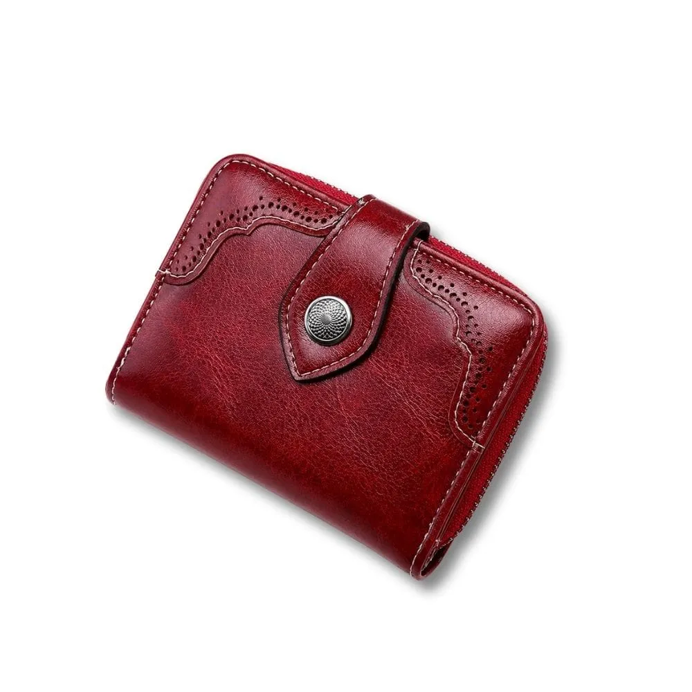 Maison Sacoches Elina porte-monnaie femme vintage compact