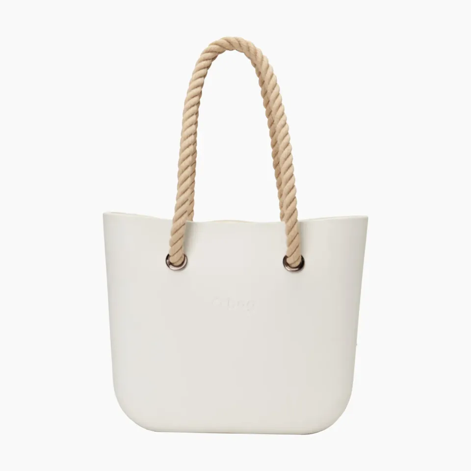 O bag Mini sac à main canvas anses cordes complet