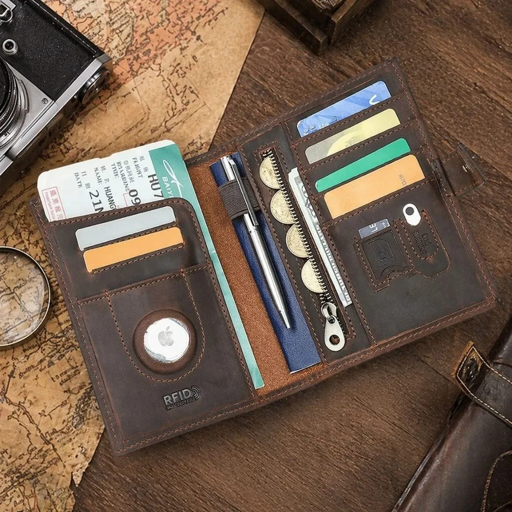Maison Sacoches Signature portefeuille homme marron RFID cuir