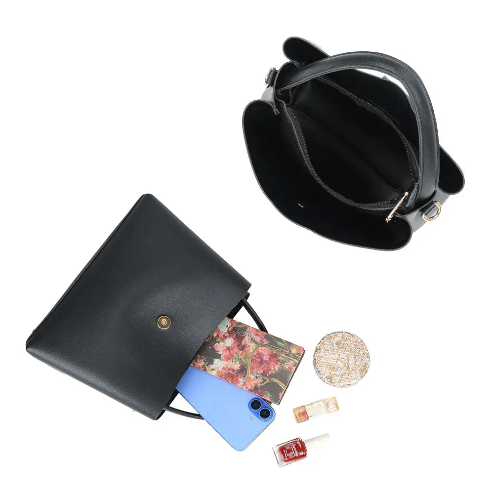 Gallantry Paris La Astoria sac à main bandoulière noir vegan