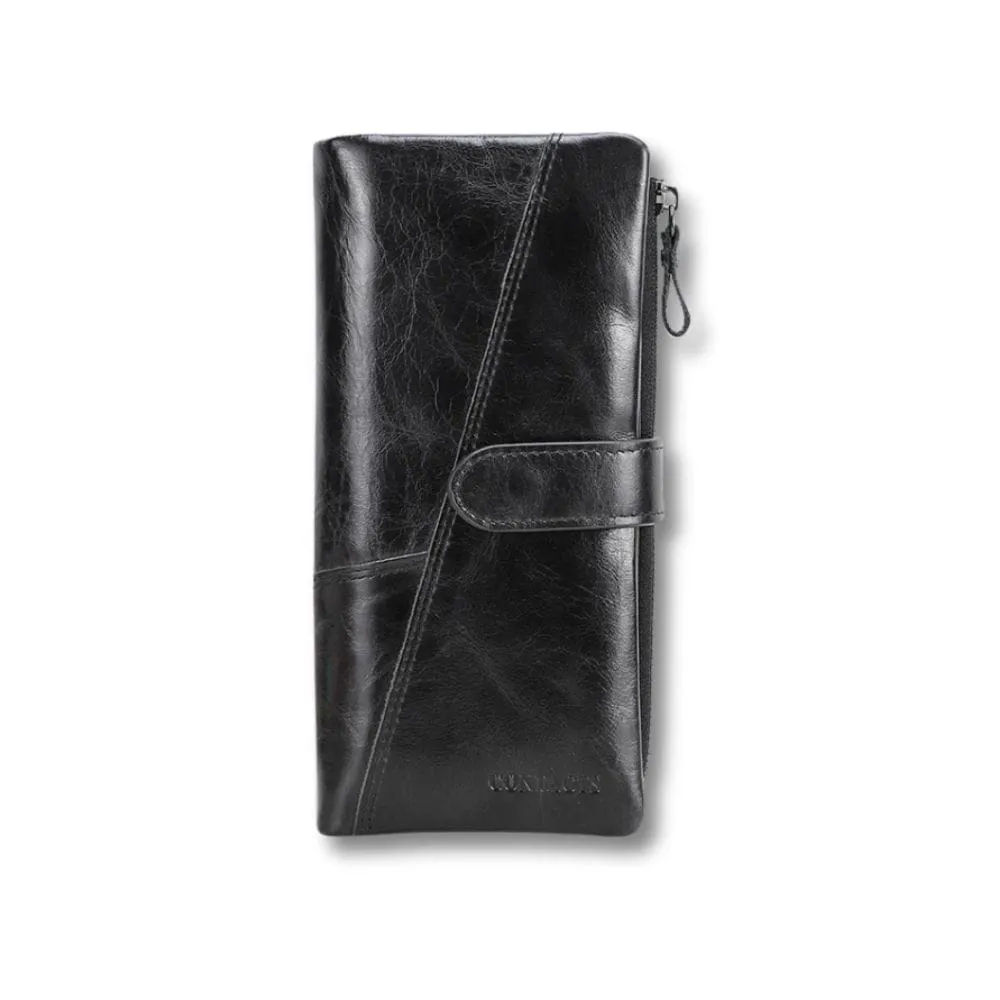 Maison Sacoches Loxen portefeuille homme grand format Marron L cuir