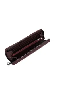 O bag O wally Mughetto portefeuille zip gommé bordeaux