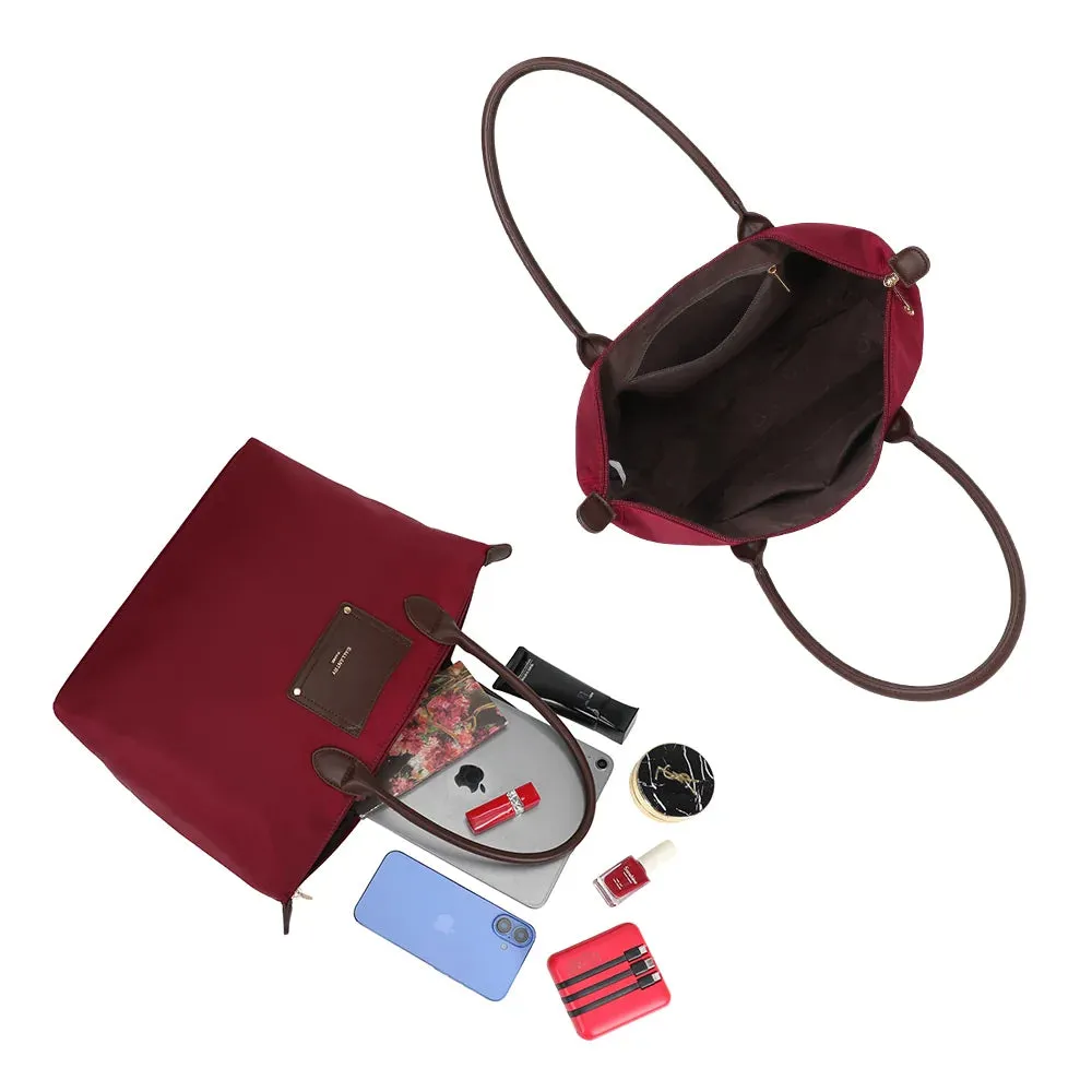 Gallantry Le Meralis sac cabas zippé bordeaux
