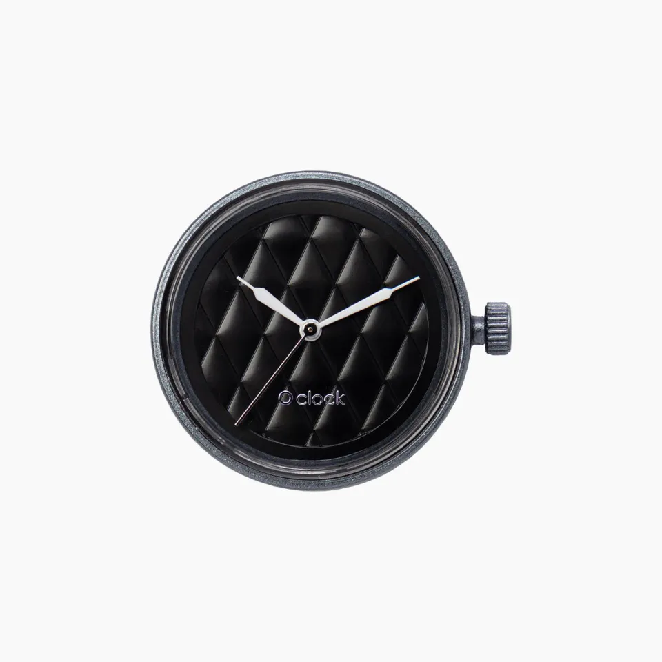 O bag O Clock Matelassé mécanisme montre graphite
