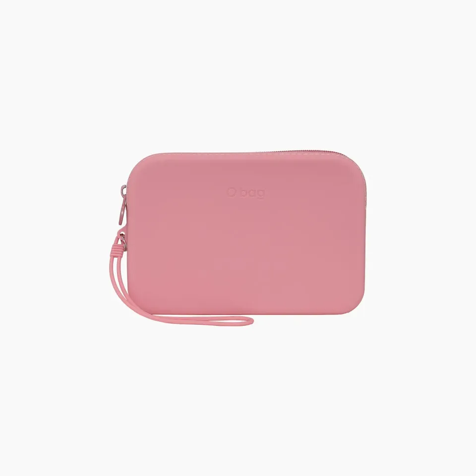 O bag Fiesta pochette silicone blush zippée