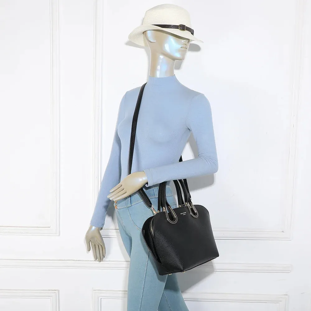 Gallantry Élora sac à main noir simili cuir grainé