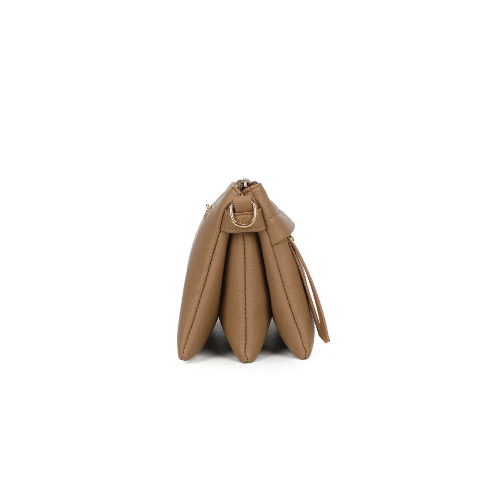 Gallantry Paris Vélane sac bandoulière taupe foncé zippé