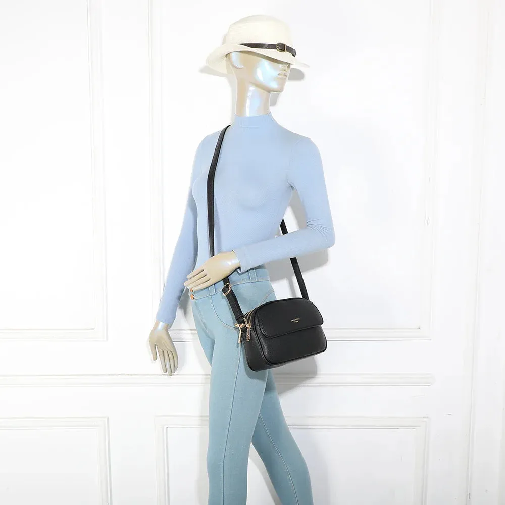 Gallantry Paris Le Naëlia sac bandoulière noir zippé vegan