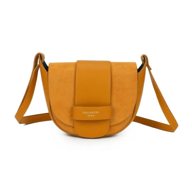 Gallantry Paris Mielia sac demi-lune jaune foncé
