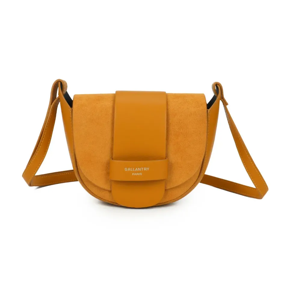 Gallantry Paris Mielia sac demi-lune jaune foncé
