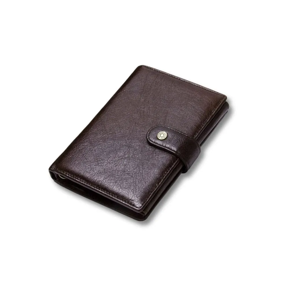 Maison Sacoches Amir portefeuille cuir homme noir compact
