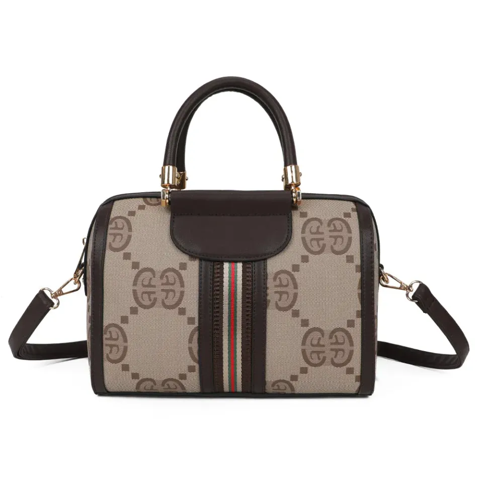 Gallantry Paris Le Montieri sac à main brown coffee monogramme
