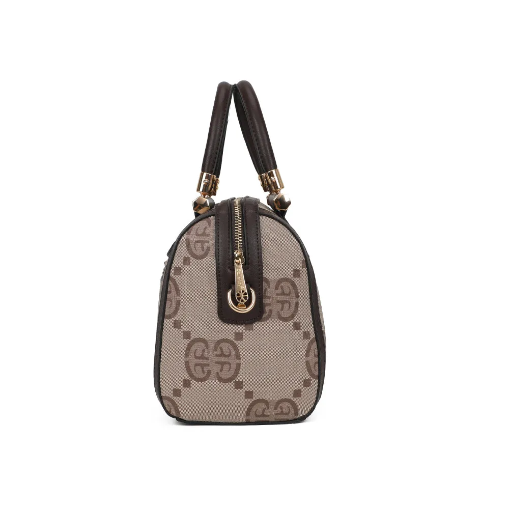 Gallantry Paris Le Montieri sac à main brown coffee monogramme