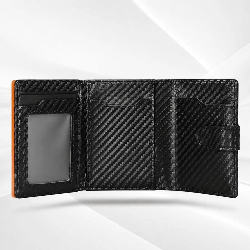 Maison Sacoches Axiel petit portefeuille homme carbon noir