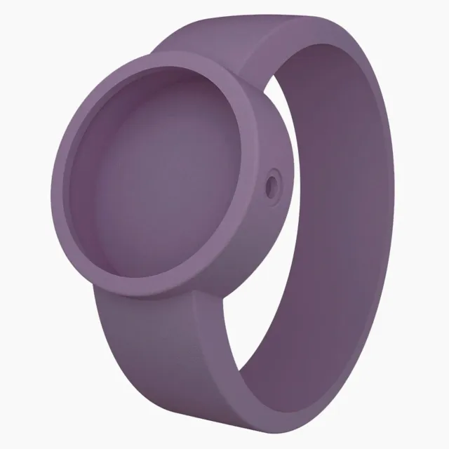 O bag O Clock bracelet montre silicone violet désaturé L imperméable