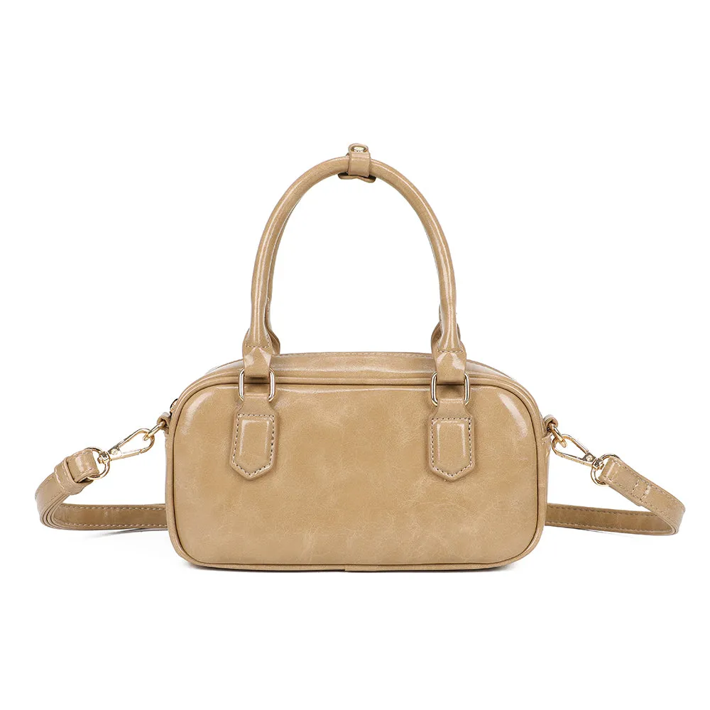Gallantry Mini Glossy petit sac verni Taupe