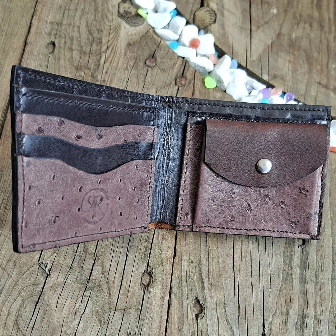 Atelier Anne R Pull Up portefeuille homme cuir marron