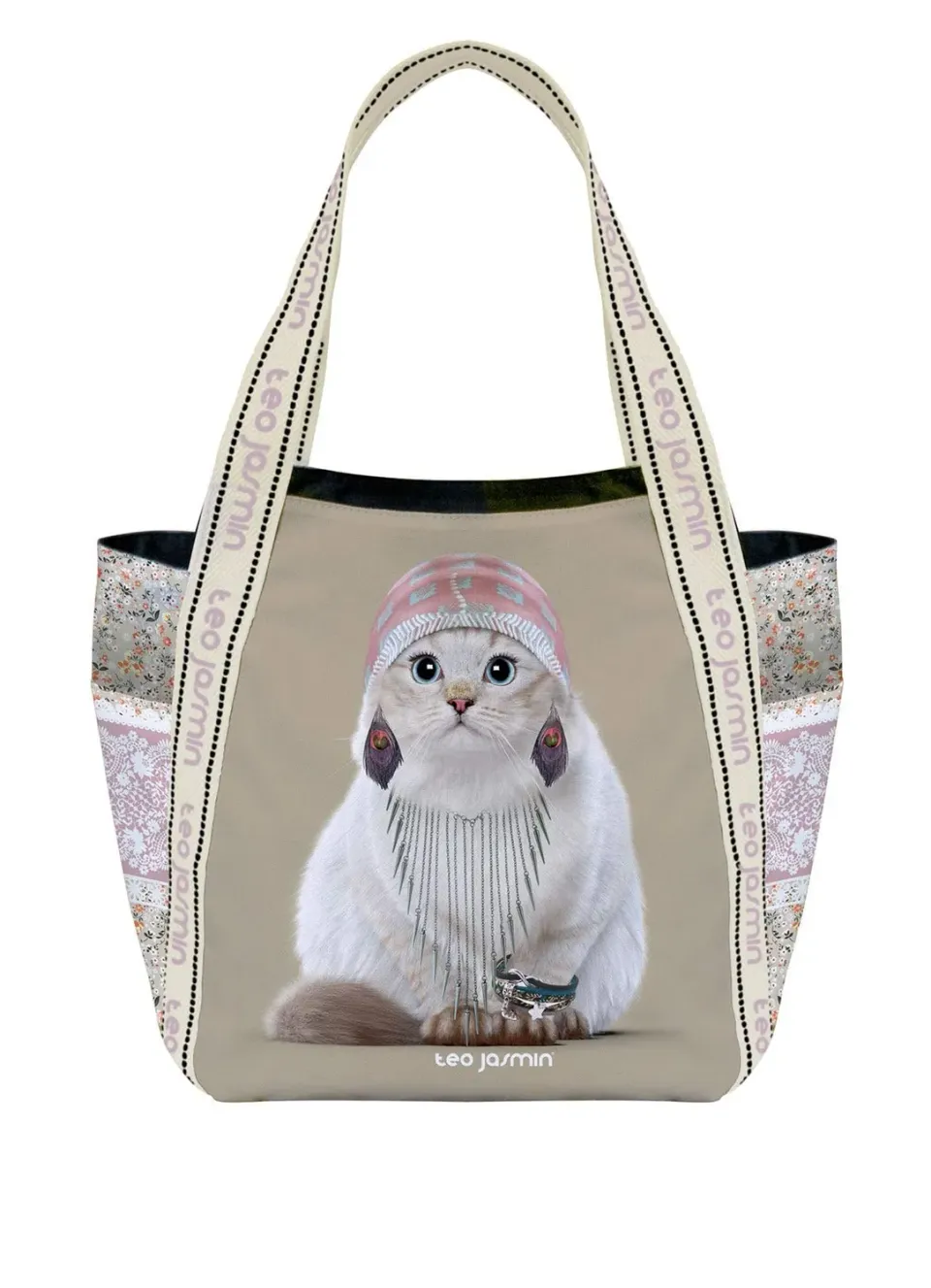 Téo Jasmin Jasmine Boho grand cabas sable