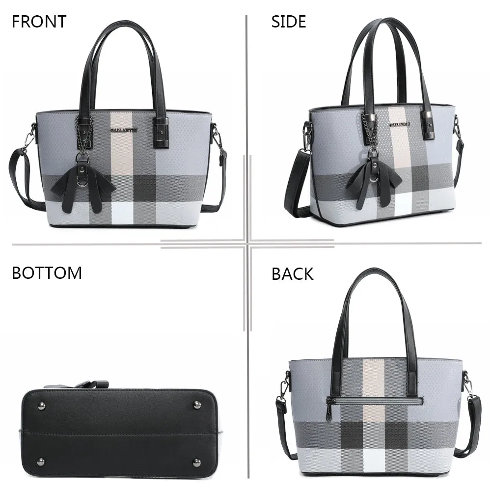 Gallantry Paris Mini Jolie petit sac gris à carreaux
