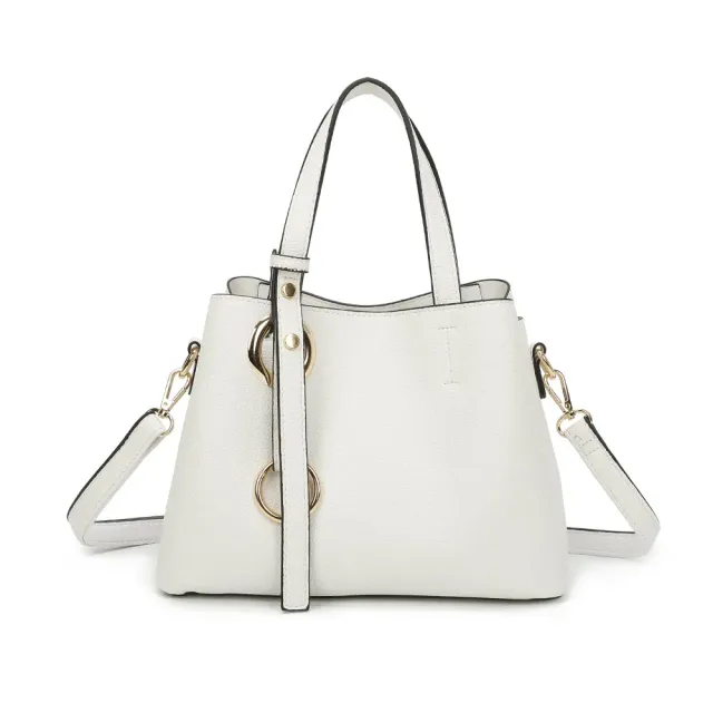 Gallantry Paris La Moderne sac à main blanc grainé