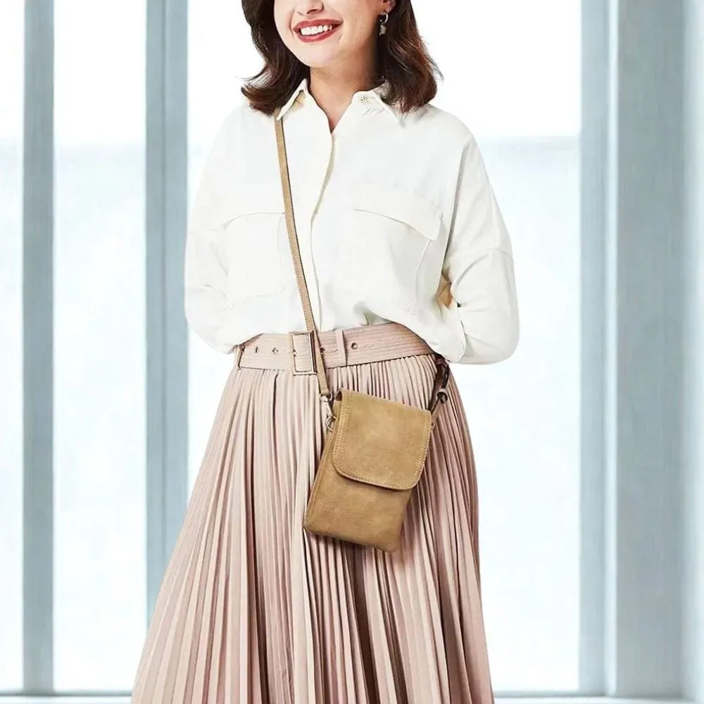Maison Sacoches Talina sacoche vintage Beige cuir PU