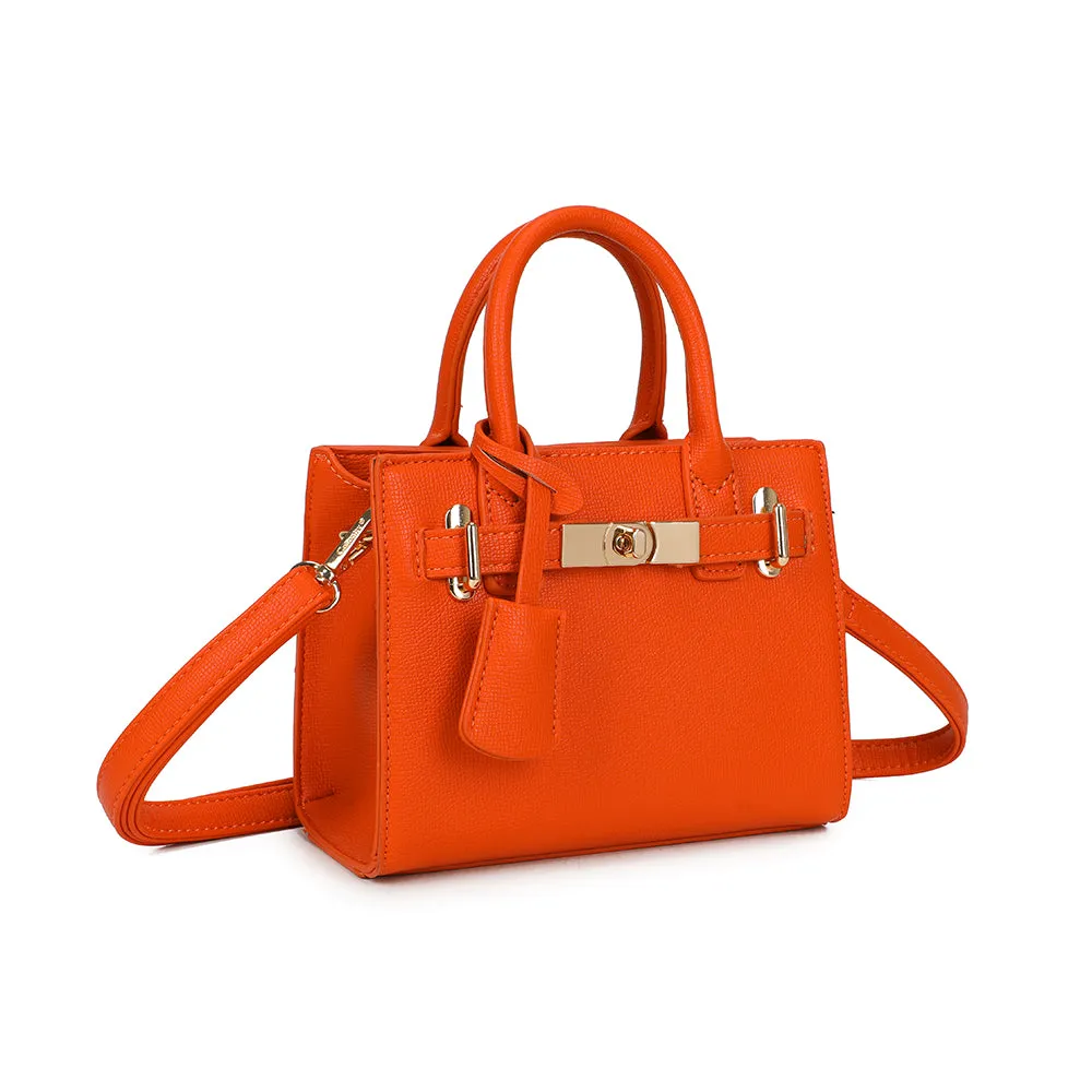 Gallantry Colette mini sac à main orange saffiano