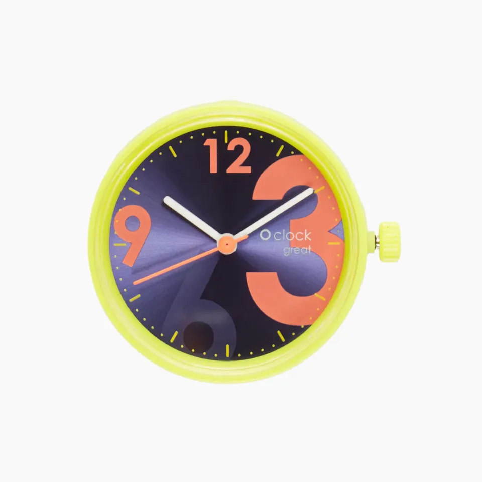 O bag O Clock Great Soleil Fluo mécanisme retama