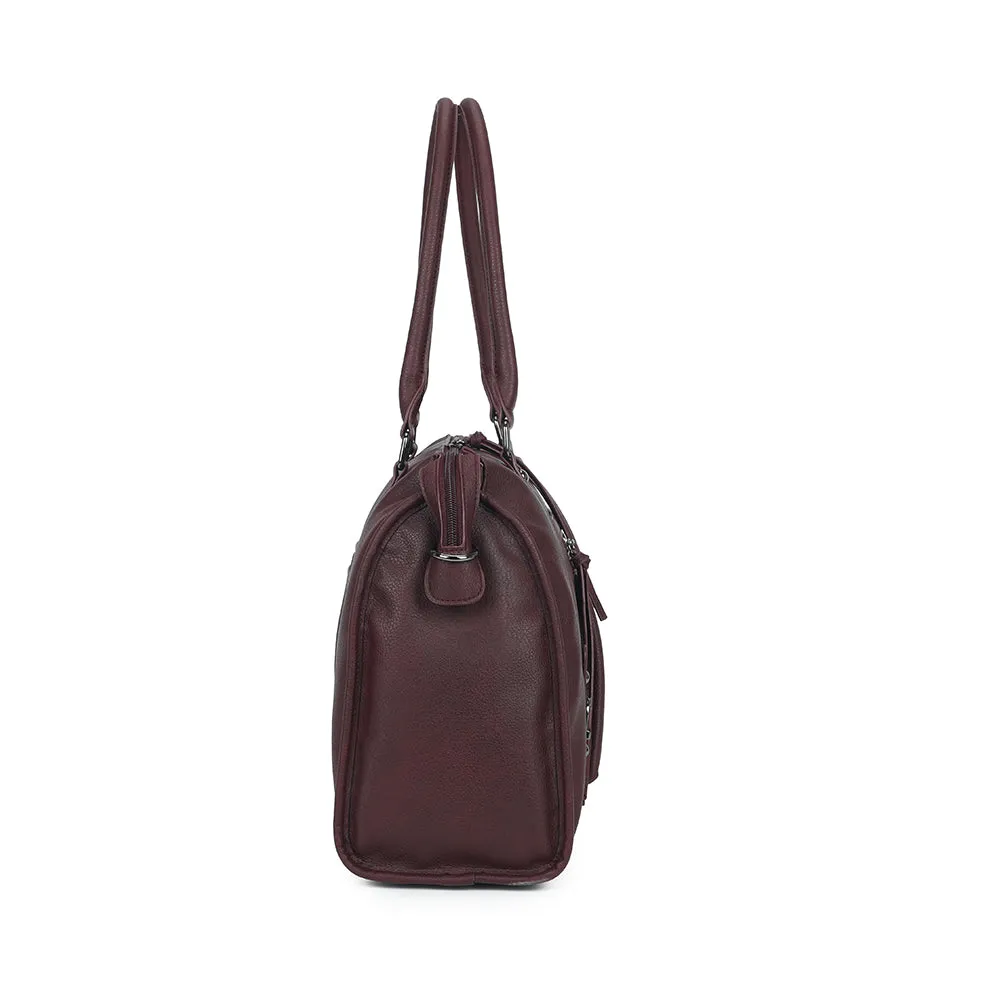 Gallantry Paris Skyla Grand Mat cabas bordeaux zippé