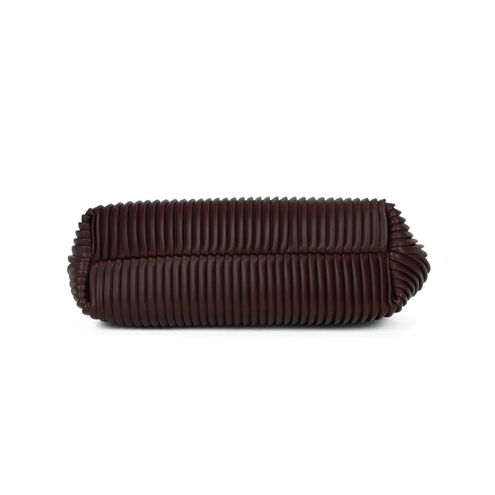 Gallantry Paris Philomène pochette coffee plissée