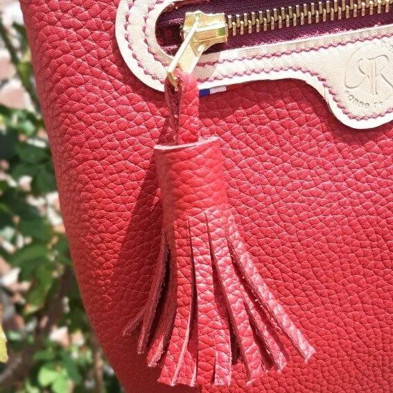 Atelier Anne R Myrlande sac bandoulière cuir rouge